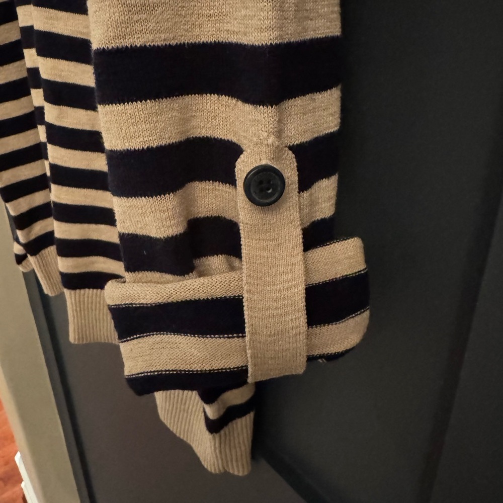 Tommy Hilfiger Navy and Cream Striped Sweater - Picture 6 of 8